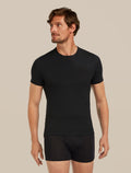 Men’s Merino 150 Anatomica Short Sleeve Crew Top Black - 1