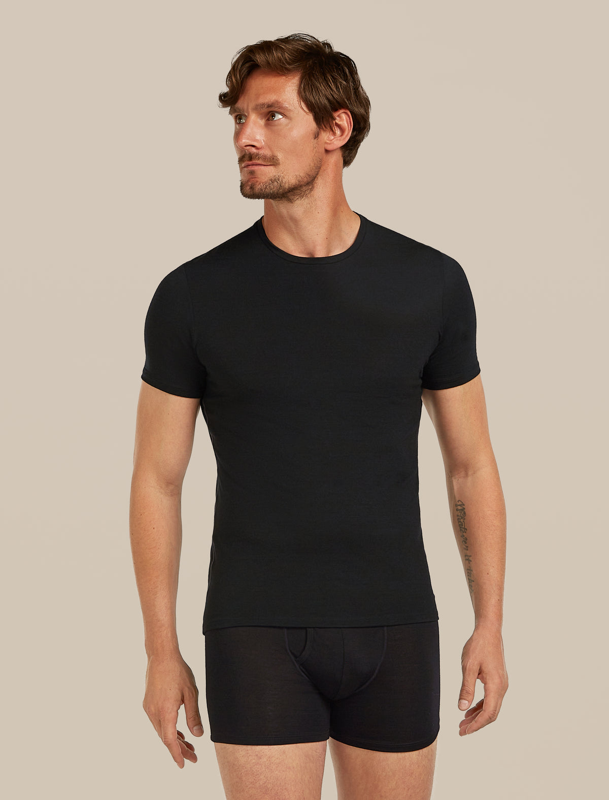 Men’s Merino 150 Anatomica Short Sleeve Crew Top Black - 1