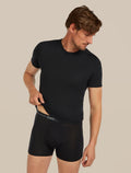 Men’s Merino 150 Anatomica Short Sleeve Crew Top Black - 6