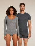 Men’s Merino 150 Anatomica Short Sleeve Crew Top Jet Heather - 1
