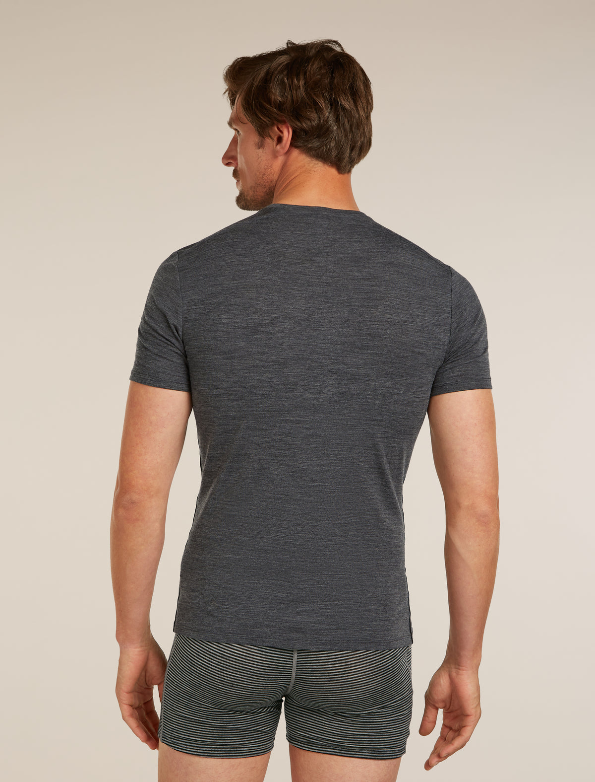 Men’s Merino 150 Anatomica Short Sleeve Crew Top Jet Heather - 2