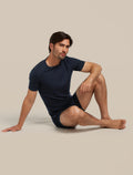 Men’s Merino 150 Anatomica Short Sleeve Crew Top Midnight Navy - 4