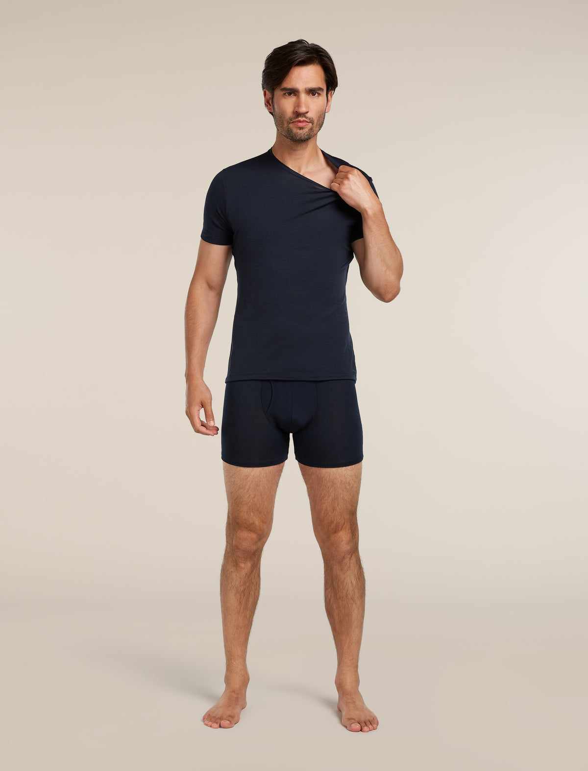 Men’s Merino 150 Anatomica Short Sleeve Crew Top Midnight Navy - 5