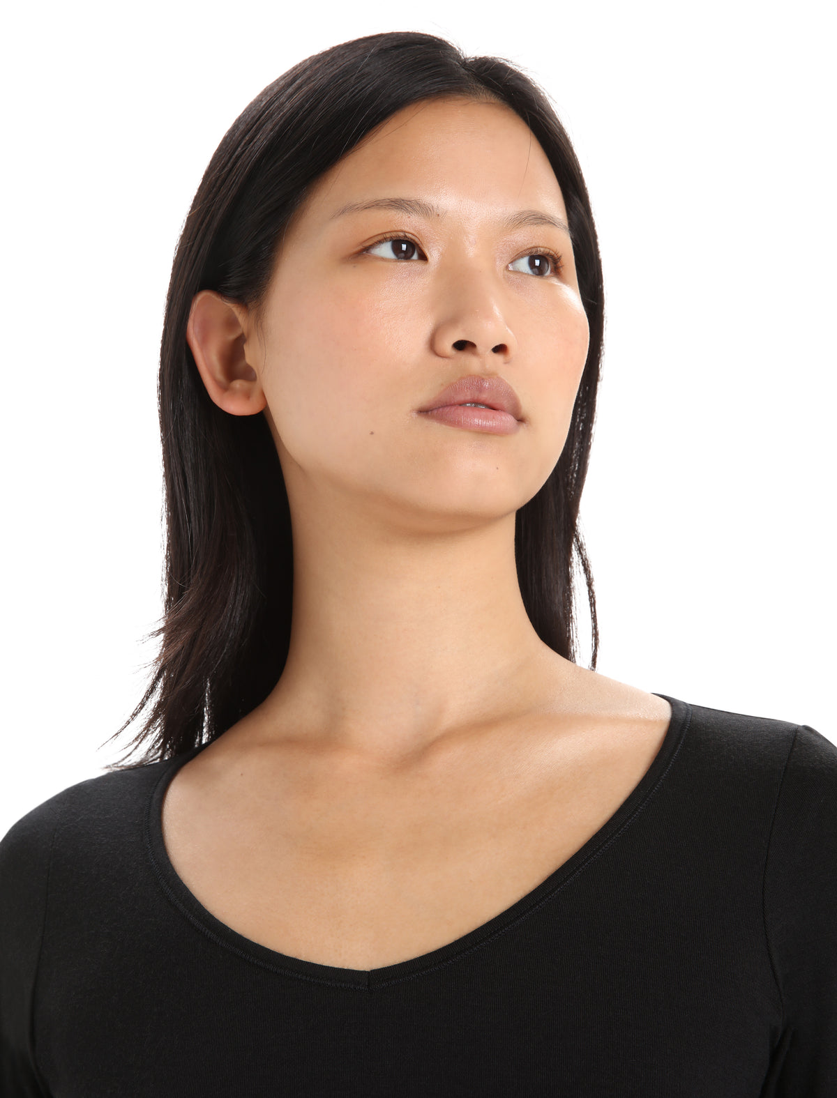Women’s Merino 150 Siren Long Sleeve Sweetheart Top Black - 4