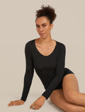 Women’s Merino 150 Siren Long Sleeve Sweetheart Top Black - 6