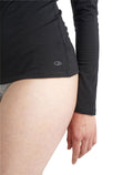 Women’s Merino 150 Siren Long Sleeve Sweetheart Top Black - 8