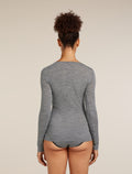 Women’s Merino 150 Siren Long Sleeve Sweetheart Top Gritstone Heather - 2