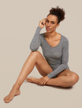 Women’s Merino 150 Siren Long Sleeve Sweetheart Top Gritstone Heather - 6