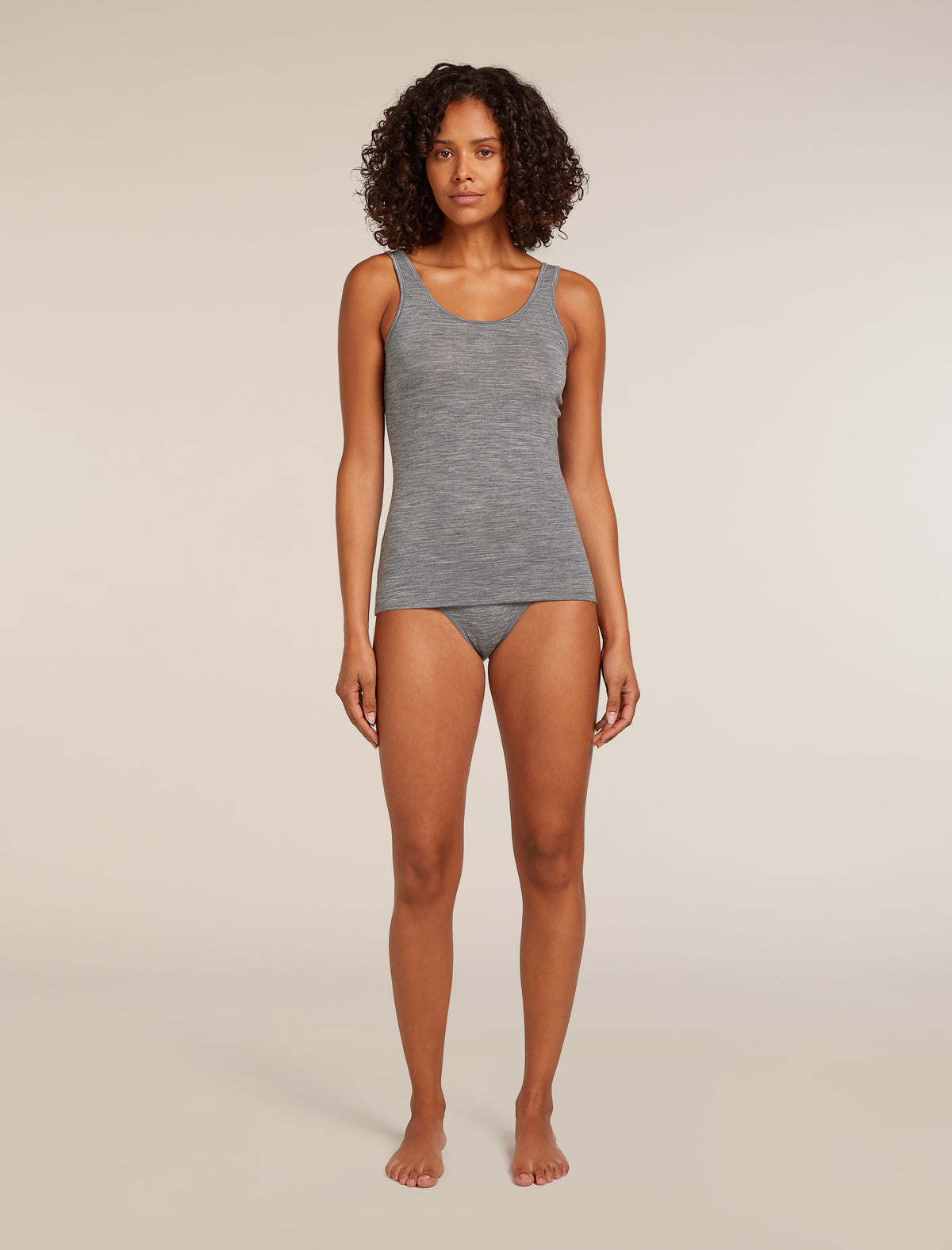 Women’s Merino 150 Siren Tank Gritstone Heather - 3