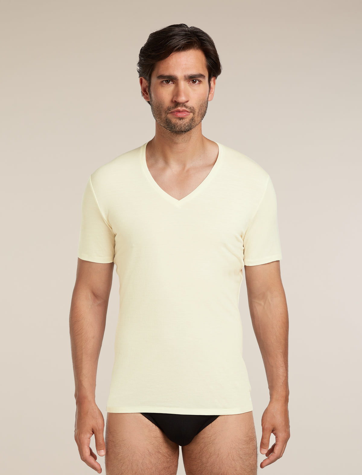 Men’s Merino 150 Anatomica Short Sleeve V Neck Top Undyed - 1