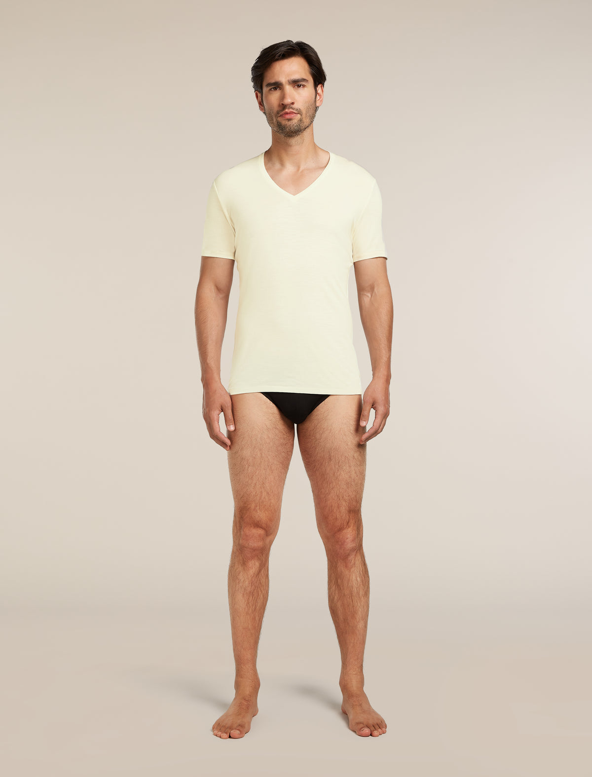 Men’s Merino 150 Anatomica Short Sleeve V Neck Top Undyed - 3