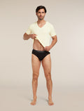Men’s Merino 150 Anatomica Short Sleeve V Neck Top Undyed - 6
