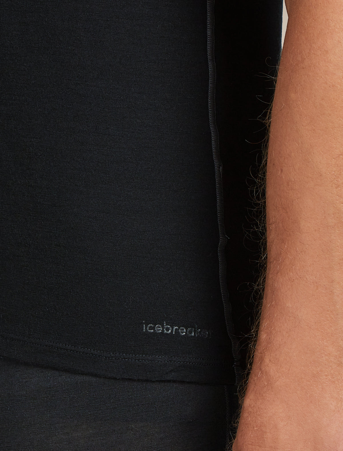 Men’s Merino 150 Anatomica Short Sleeve V Neck Top Black - 7