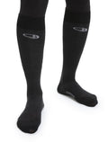 Women’s Merino Snow Liner Over the Calf Socks Black - 1
