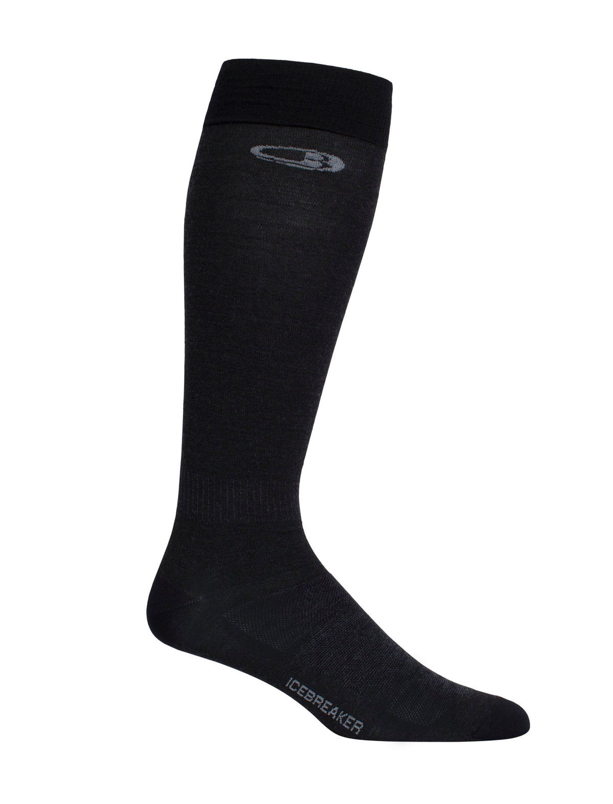 Men’s Merino Snow Liner Over the Calf Socks Black - 1
