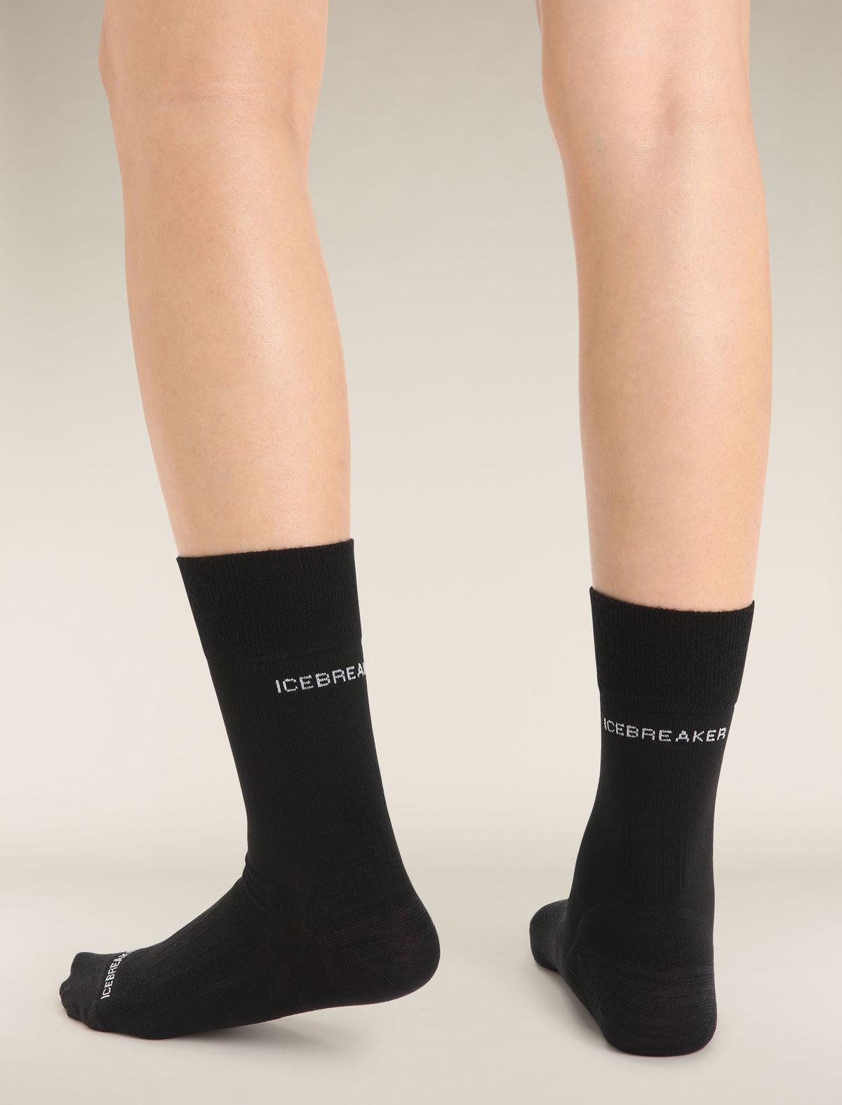 Women’s Merino Hike Liner Crew Socks Black - 2