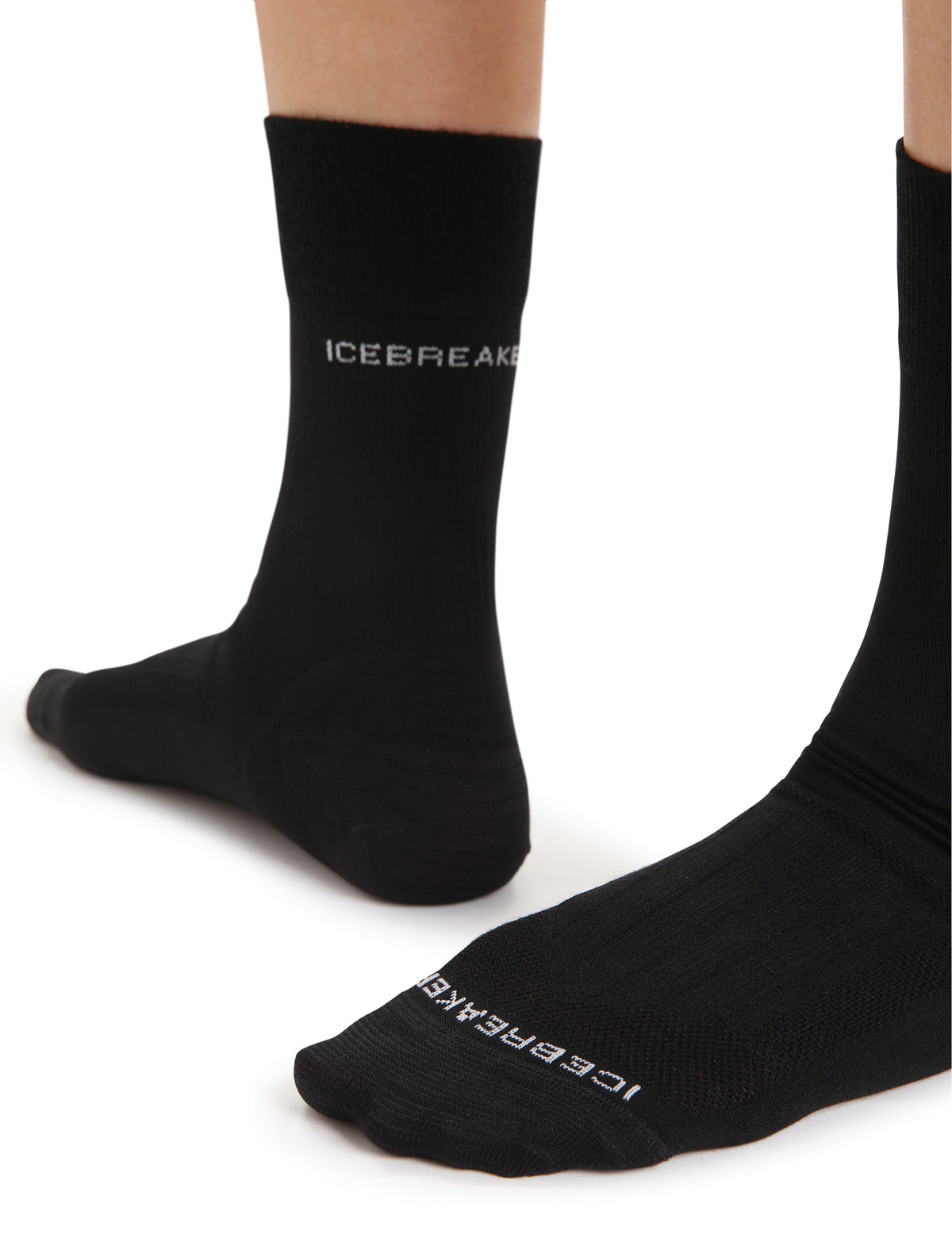 Women’s Merino Hike Liner Crew Socks Black - 3