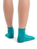 Women’s Merino Run+ Ultralight Mini Socks Flux Green/Solar - 2