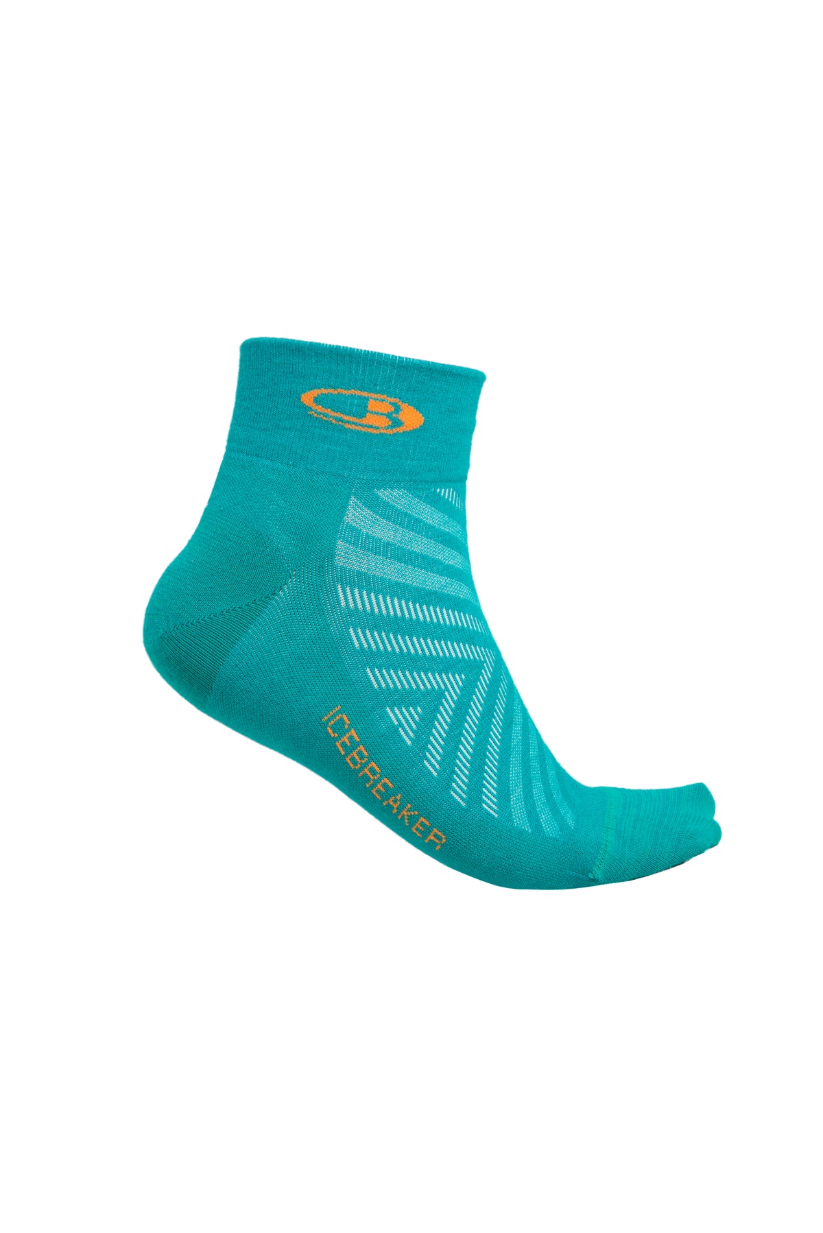Women’s Merino Run+ Ultralight Mini Socks Flux Green/Solar - 4