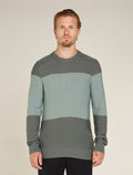 Men’s Waypoint Crew Sweater Galaxy/Moss - 1