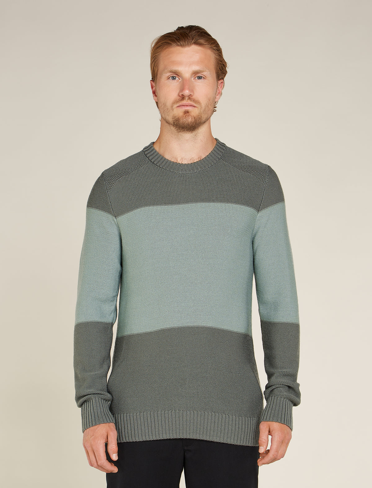 Men’s Waypoint Crew Sweater Galaxy/Moss - 1