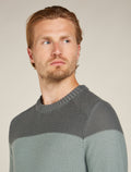 Men’s Waypoint Crew Sweater Galaxy/Moss - 6