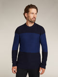 Men’s Waypoint Crew Sweater Midnight Navy/Royalnavy - 1