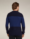 Men’s Waypoint Crew Sweater Midnight Navy/Royalnavy - 2