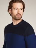 Men’s Waypoint Crew Sweater Midnight Navy/Royalnavy - 6