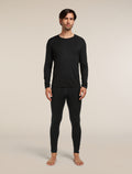 Merino 200 Oasis Long Sleeve Crew Thermal Top Black - 3