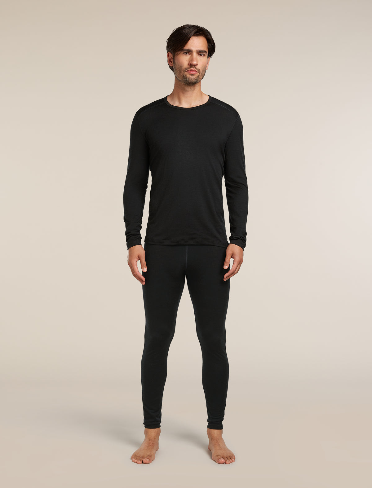 Merino 200 Oasis Long Sleeve Crew Thermal Top Black - 3