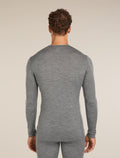 Men’s Merino 200 Oasis Long Sleeve Crew Thermal Top Gritstone Heather - 2
