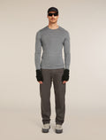 Men’s Merino 200 Oasis Long Sleeve Crew Thermal Top Gritstone Heather - 4