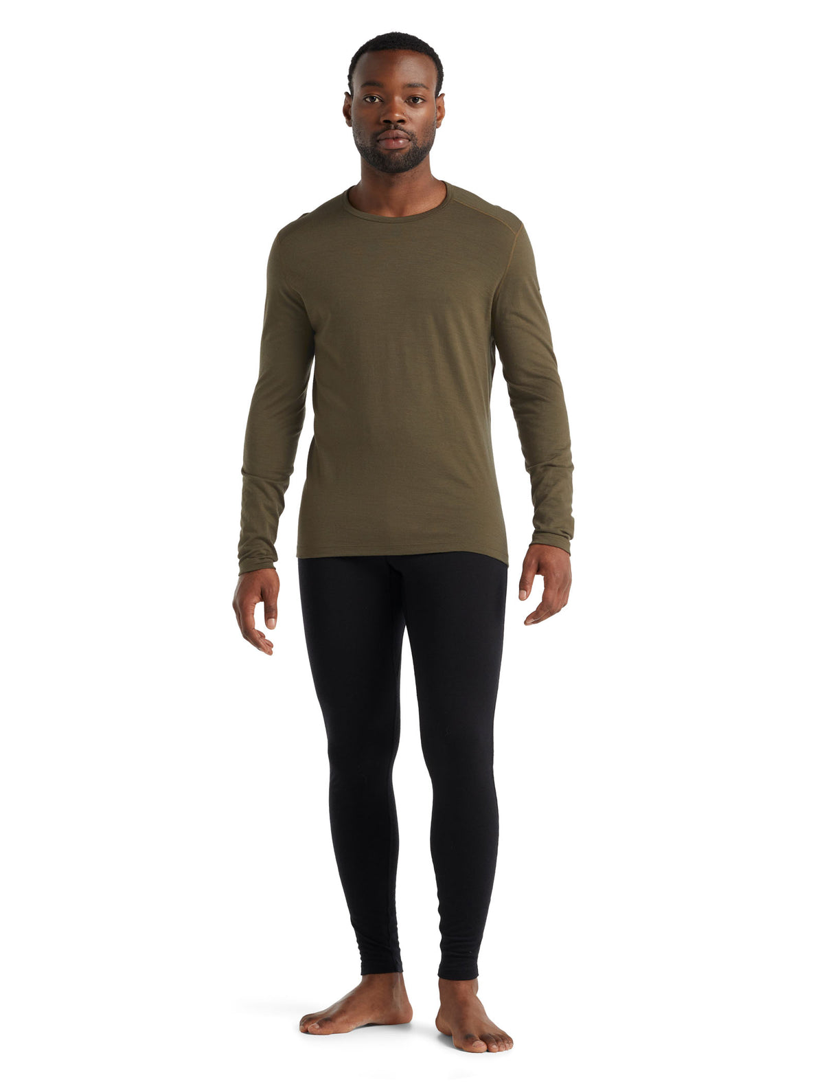 Men’s Merino 200 Oasis Long Sleeve Crew Thermal Top Loden - 3