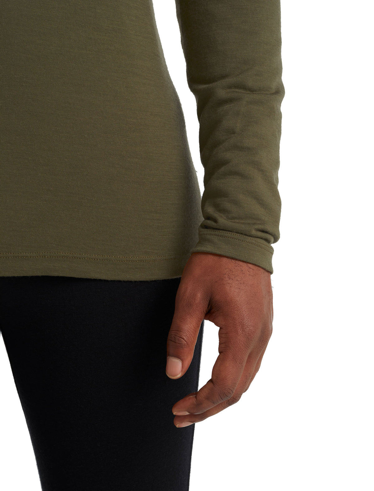 Men’s Merino 200 Oasis Long Sleeve Crew Thermal Top Loden - 5