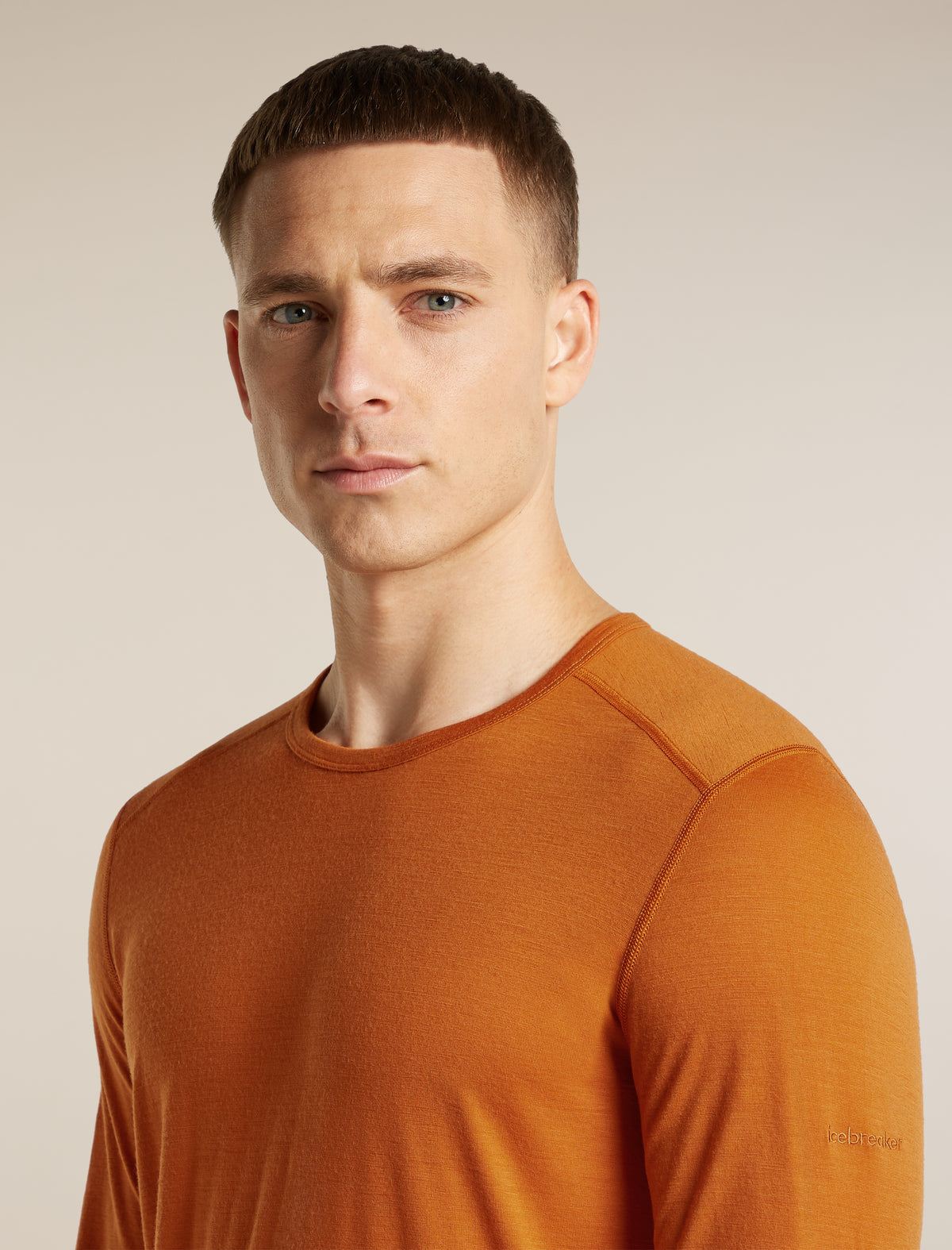 Men’s Merino 200 Oasis Long Sleeve Crew Thermal Top Spice - 8
