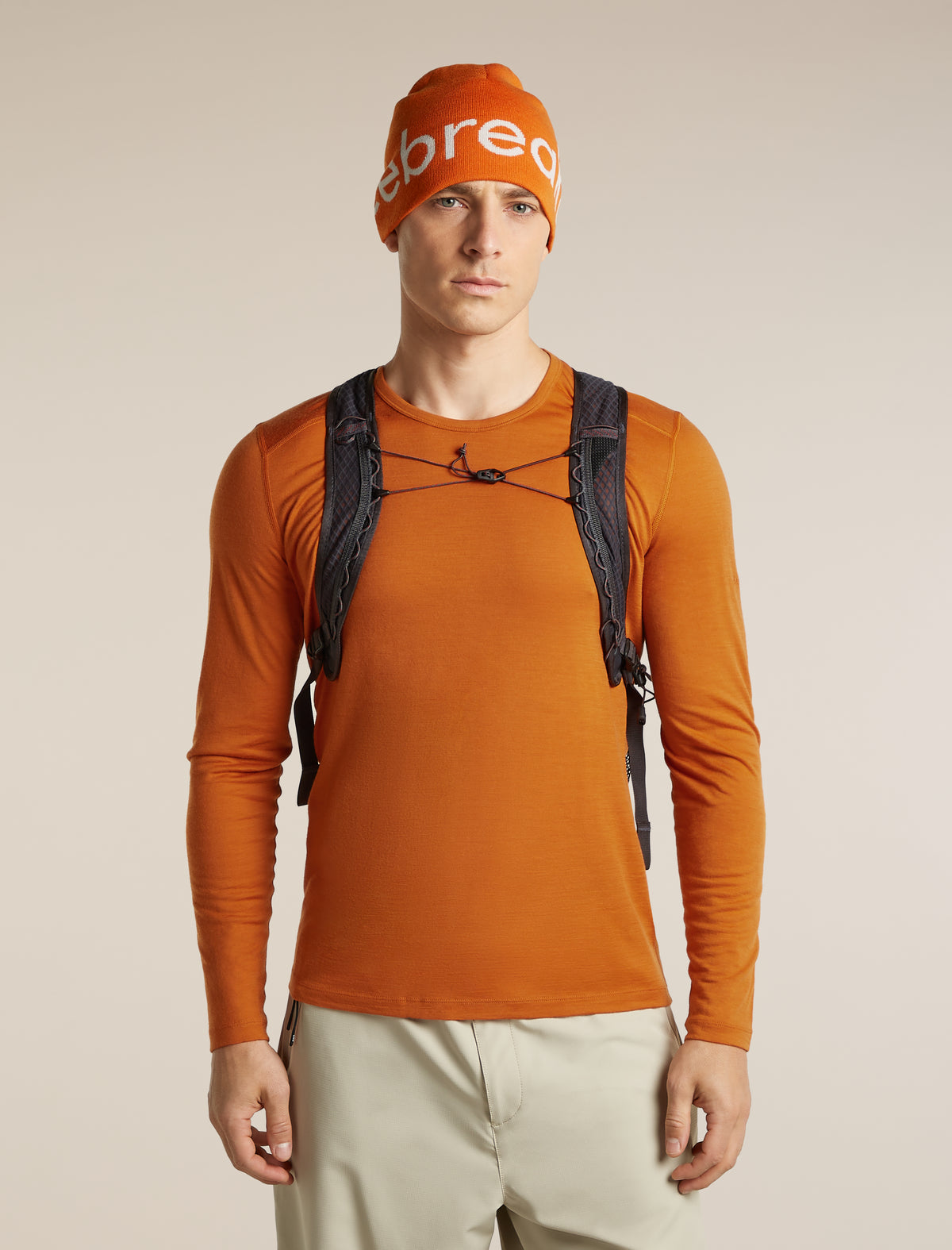 Men’s Merino 200 Oasis Long Sleeve Crew Thermal Top Spice - 5