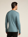 Men’s Merino 200 Oasis Long Sleeve Crew Thermal Top Blue ash - 2
