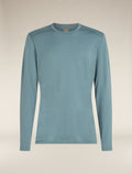 Men’s Merino 200 Oasis Long Sleeve Crew Thermal Top Blue ash - 6