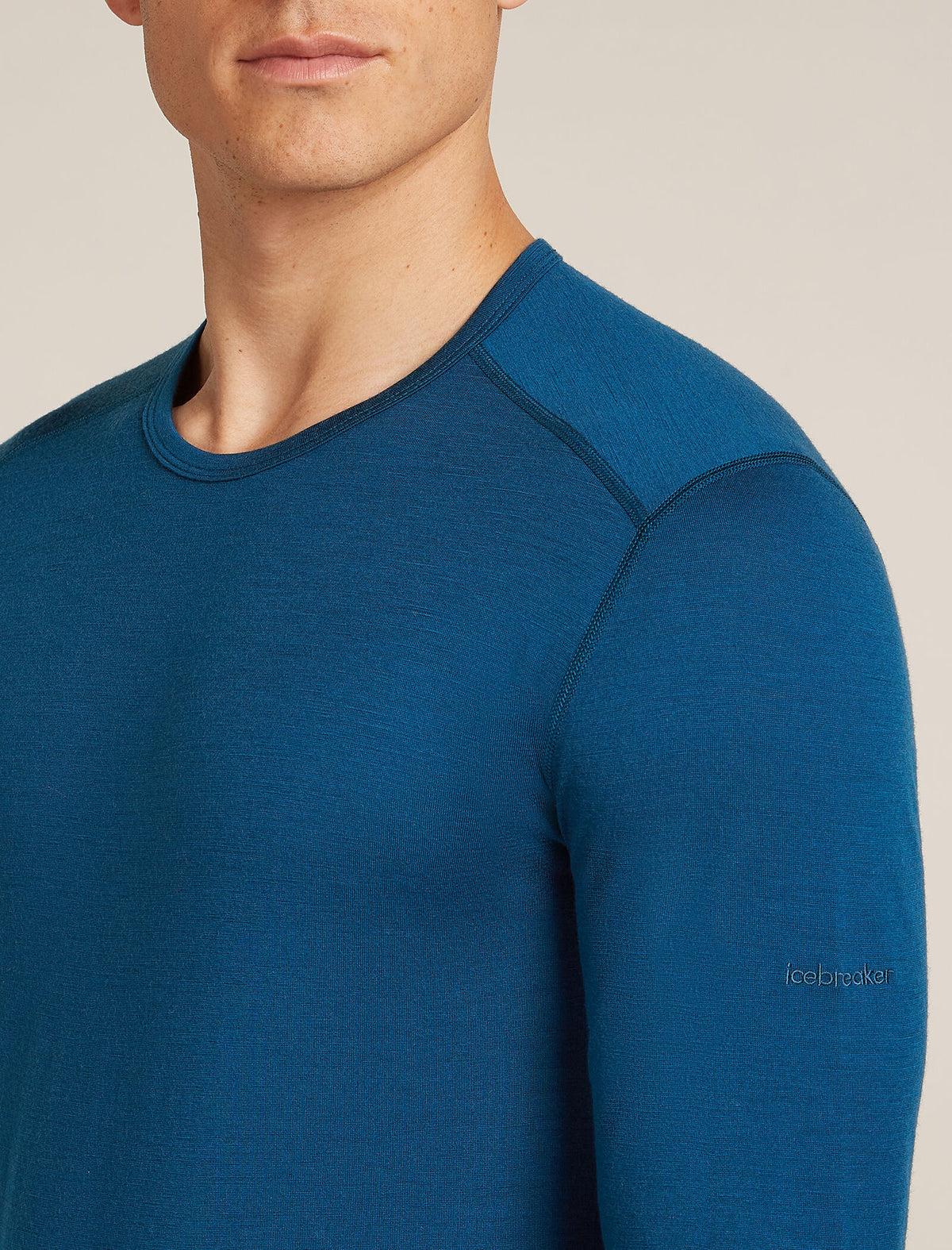 Men’s Merino 200 Oasis Long Sleeve Crew Thermal Top Atlantis - 5