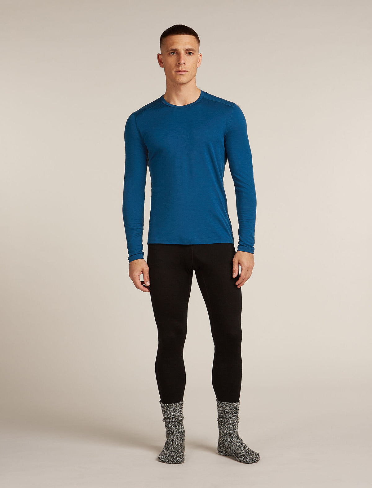 Men’s Merino 200 Oasis Long Sleeve Crew Thermal Top Atlantis - 6