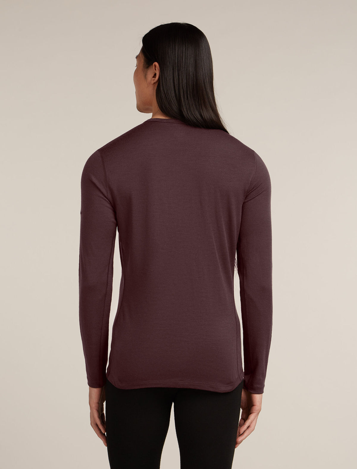 Men’s Merino 200 Oasis Long Sleeve Crew Thermal Top Java - 2