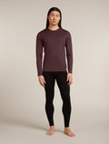 Men’s Merino 200 Oasis Long Sleeve Crew Thermal Top Java - 3