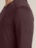 Men’s Merino 200 Oasis Long Sleeve Crew Thermal Top Java - 6
