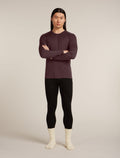 Men’s Merino 200 Oasis Long Sleeve Crew Thermal Top Java - 7