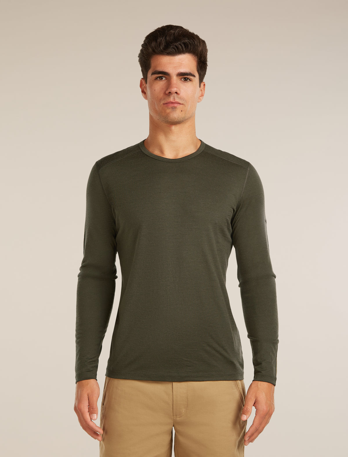 Men’s Merino 200 Oasis Long Sleeve Crewe Dk loden - 1
