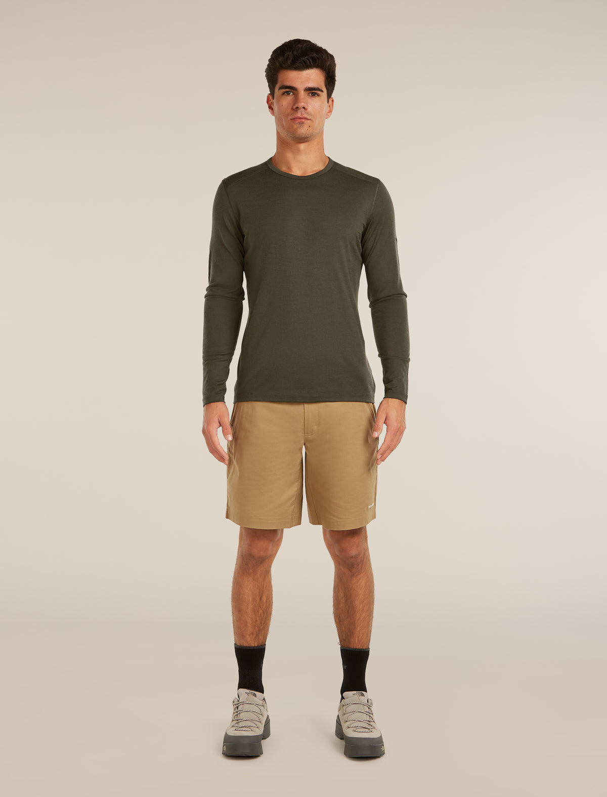 Men’s Merino 200 Oasis Long Sleeve Crewe Dk loden - 3