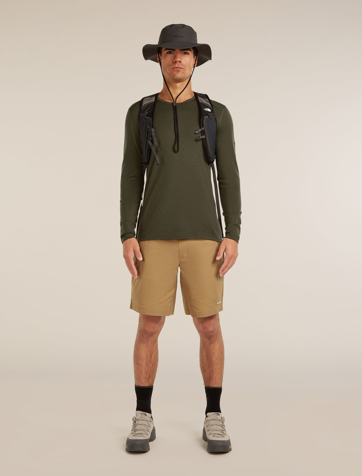 Men’s Merino 200 Oasis Long Sleeve Crewe Dk loden - 4