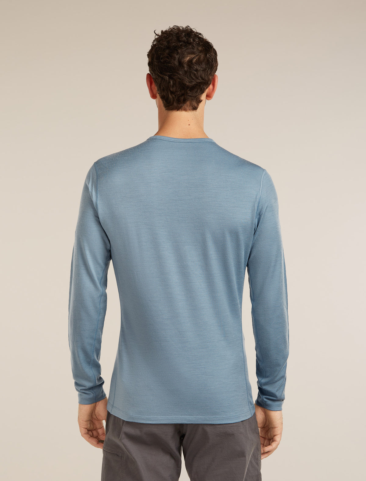 Men’s Merino 200 Oasis Long Sleeve Crewe Flint blue - 2