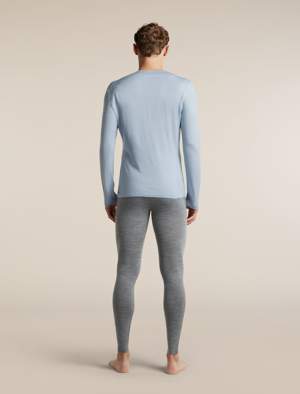 Men's Merino 200 Oasis Long Sleeve Crewe Zinc Blue - 7
